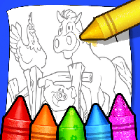 Farm Animals Coloring For Kids